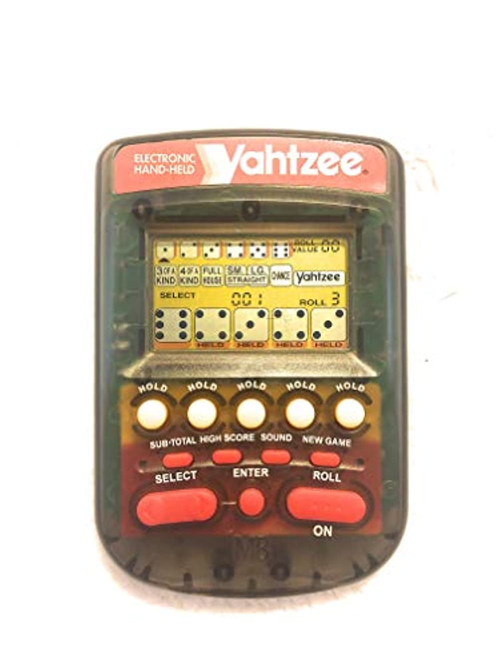 Electronic Handheld Yahtzee Clear black