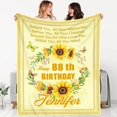 thumbnail image 2 of 50Th Birthday Gift, Birthday Blanket, 50Th Friendship Throws Blanket Gifts Birthday, Birthday Blanket for Women Daughter Grandma, Ladies Gifts for Birthday, Happy Birthday Friend Gift A3, 2 of 5