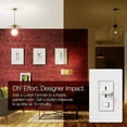 thumbnail image 2 of Dimmer Switch for Dimmable LED, Halogen and Incandescent Bulbs | 150W/Single-Pole or 3-Way | SCL-153P-IV | Ivory, 2 of 6