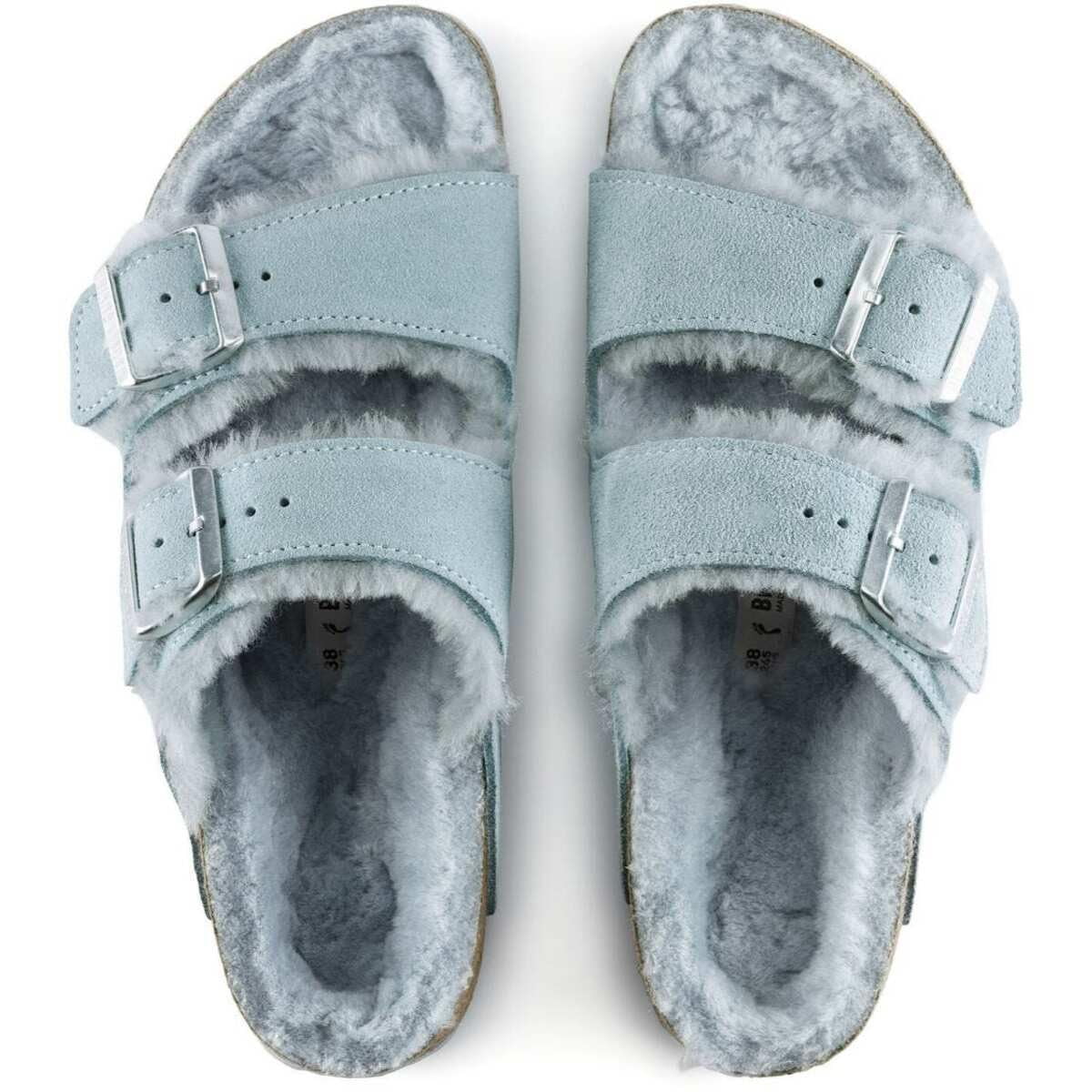BIRKENSTOCK Arizona Shearling-Lined Suede Sandals - Cozy Comfort for Warm Winter Days - Multiple Color & Sizes