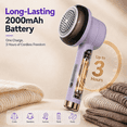 thumbnail image 5 of Goldeer Fabric Shaver & Lint Remover - 6 Blades, 3 Speeds, USB-C Fast Charge, LCD Display & 2 Blades. Ideal for Sweaters, Couches, Blankets.Perfect for Travel, Home, Gifts, 5 of 6