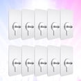 thumbnail image 3 of 10pcs Punch-free Non-marking Screw Stickers Wall Picture Hook Invisible Traceless Hardwall Drywall Picture Hanging Kit for Picture Photo Frame Hanging (6*6cm Thick Sticker Exposed 6mm), 3 of 8