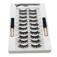 thumbnail image 3 of Juego de 10 pestañas magnéticas K5 con 2 delineadores líquidos, fácil de usar y sin dolor. ¡Crea un maquillaje de ojos encantador!, 3 of 6