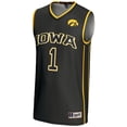 thumbnail image 2 of Unisex GameDay Greats #1 Black Iowa Hawkeyes Lightweight Basketball Jersey, 2 of 4