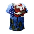 thumbnail image 5 of IROINNID 4th of July Tunic For Women Fashion Casual Loose Tops V-Neck Women Tops USA 4th Of July, 5 of 6