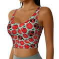 thumbnail image 2 of Naloa Cute Tomato Sports Bras for Women, High Support Bra with Removable Pads, Comfortable - XX-Large, 2 of 9