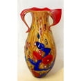thumbnail image 1 of Orange Art Glass Vase, 1 of 1