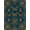 Dark Green Gold, Pattern 4, variant on Design&I 4'x6' Washable Area Rug Flatweave Daily Traffic Ready Geometric Scientific Illustration Bug Decorative Whimsy Whimsical for Dorm Room, Living Apartment