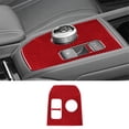 thumbnail image 1 of Real Bright Soft Car Interior Carbon Fiber Sticker DecorationRed Carbon Fiber Interior Console Gear Shift Cover For Ford Mustang Mach-EAuto Car Protection Interior Accessories, 1 of 8