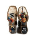 thumbnail image 2 of Men's Tin Haul Guitar Man Boots with Rock On Sole Handcrafted Brown, 2 of 3