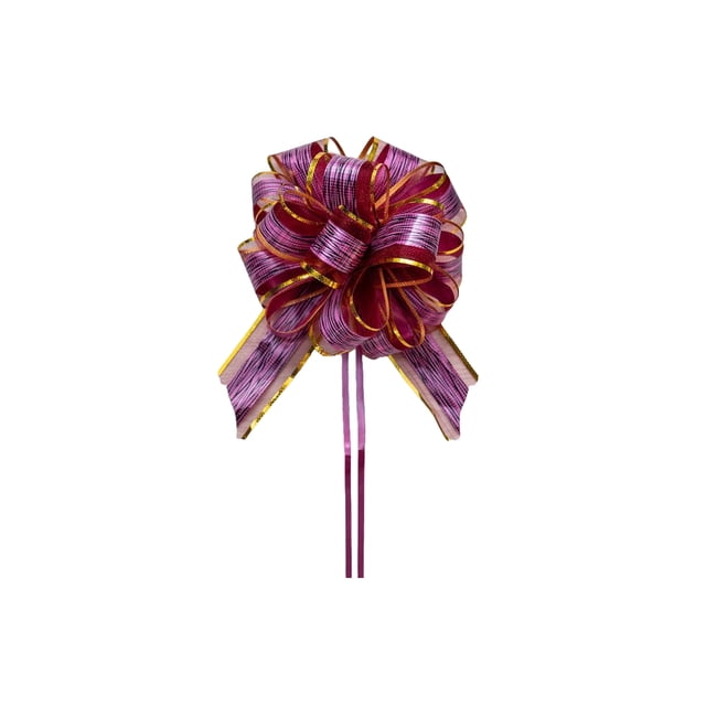 Yuarrent Tire de la cinta de lazo para envolver regalos Jubilant Party Supply Regalo de Navidad multifuncional para celebración Wine Red Kits de decoración para fiestas Vino rojo