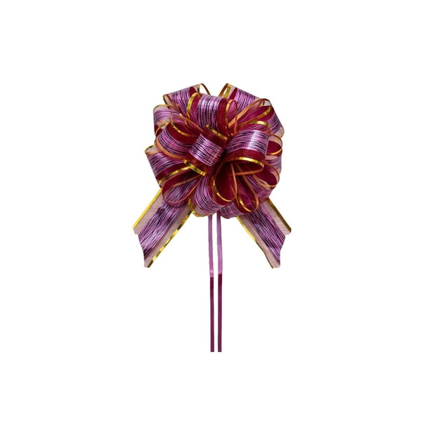 Lazo para Envolver Regalos Inteprter Cinta con Lazos Color Vino Rojo
