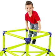 Eezy Peezy Monkey Bars Climbing Tower - Active Outdoor Fun for Kids Ages 3 to 6 Years Old, Green/Blue