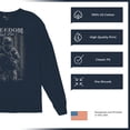 thumbnail image 6 of Freedom Isn't Free Long Sleeve T-shirt American Hero Patriotic Soldier DD 214 POW MIA Military Warrior Veterans Day, 6 of 7
