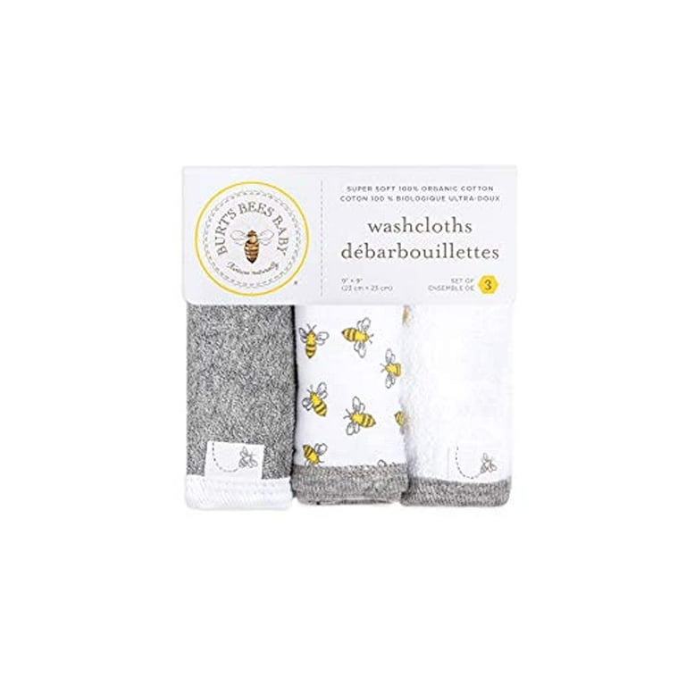 Organic Cotton Washcloths | Unisex | Silver Cloud