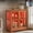 Dark Oak, variant on CKEASEAN 32''H Antique Curio Cabinet with Smartphone-Controlled Lights, Lighted Glass Display Cabinet, Retro Style Showcase with Lattice Doors, Rack for Bathroom and Living room