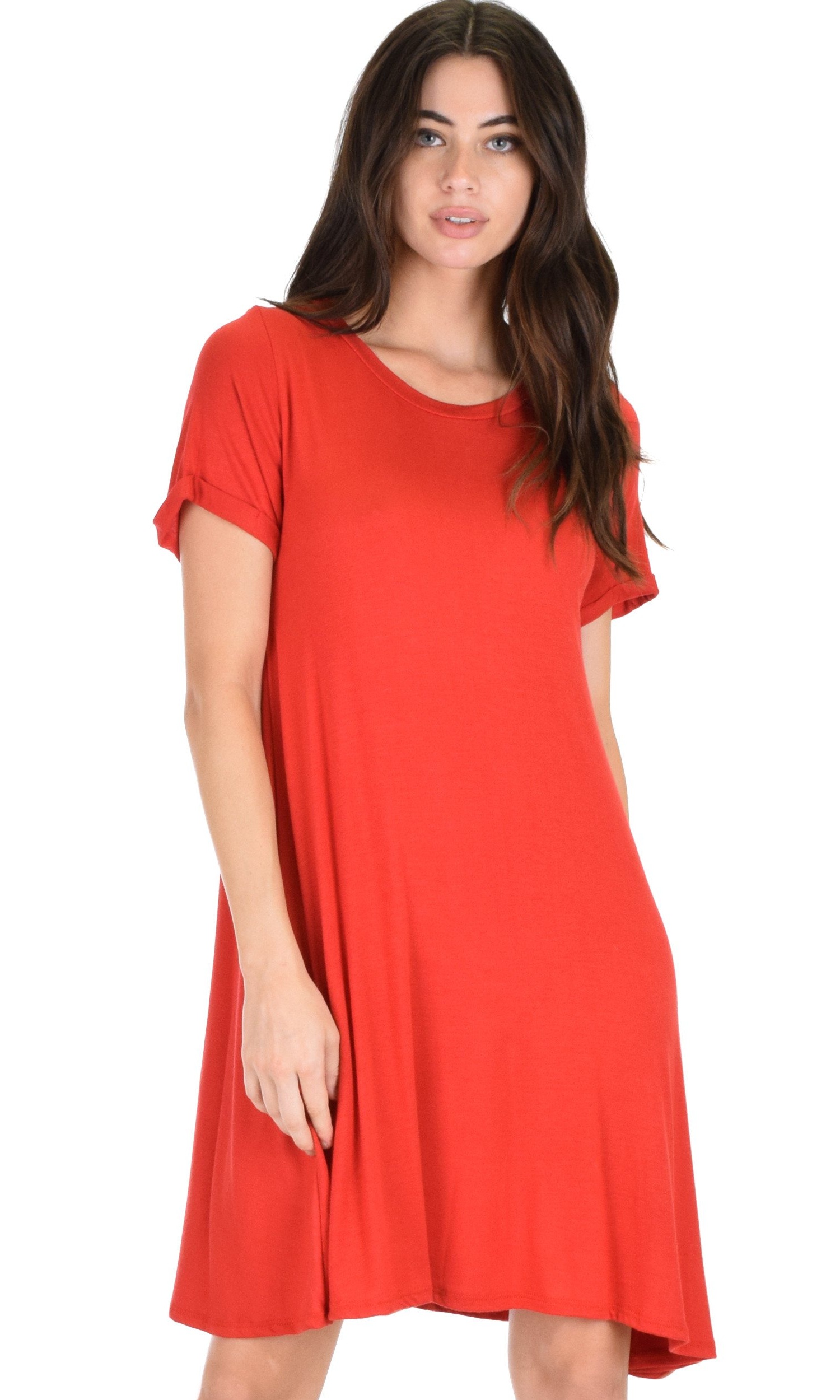 red t shirt dress walmart