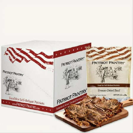 Patriot Pantry Freeze Dried Beef Case Pack Emergency Food Storage 24