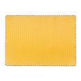 thumbnail image 6 of Fennco Styles Modern Basket Weave Placemats 13" W x 18" L, Set of 4 - Mustard Yellow Woven Table Mats Heat Resistant Insulation Anti-Slip for Home, Boho Décor, Dining Table, Banquets, Special Events, 6 of 7
