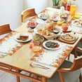 thumbnail image 2 of 4 Pieces Place Mat Linen Durable Table Placemats Welcome Autumn Maple Leaf Pumpkins Dinner Mats for Outdoor Tables Desk Kitchen, 2 of 7