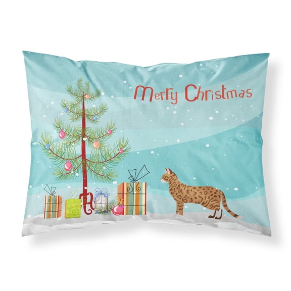 Cheetoh 3 Cat Merry Christmas Fabric Standard Pillowcase CK4588PILLOWCASE