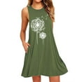 thumbnail image 1 of DPTALR Robe Midi Décontractée Sans Manches à Fleurs pour Femmes Grande Taille Robe de Plage Ample, 1 of 5