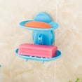 WalGRHFR 2024 Suction Shower Soap er Dish Soap Container Box Blue