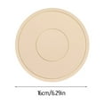 thumbnail image 7 of WKSCLPAI Silicone Tea Coasters Bowl Coasters Dining Table Heat Insulating Mats Thickened Anti-scald, High Temperature Resistance, Oil Resistance, Soft and Non-deformation, Beige, 7 of 7