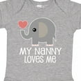 thumbnail image 4 of Inktastic My Nanny Loves Me Grandchild Boys or Girls Baby Bodysuit, 4 of 5