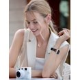 thumbnail image 6 of Wearlizer Leather Band Compatible with Apple Watch Band Women 38mm 40mm 41mm 42mm 44mm 45mm 46mm 49mm Dressy Leather Strap with T-shape Metal Buckle for iWatch Ultra SE Series 10 9 8 7 6 5 4 3, 6 of 6