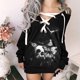 thumbnail image 2 of Mujeres Fuera de La Cruz de Hombro Fiesta de Manga Larga Otoño Vestido Casual Odeerbi ODB113065, 2 of 5