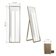 thumbnail image 5 of Mainstays Modern 16" x 57" Full Length Floor Mirror with Easel, Champagne, 5 of 8