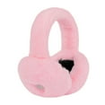 thumbnail image 2 of HDE Women's Fuzzy Faux Fur Earmuffs with Rhinestone Charms Light Pink Heart Charm, 2 of 6