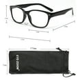 thumbnail image 4 of EYE ZOOM 3 Pack Retro Readers Plastic Vintage Style Reading Glasses for Men and Women, Amber +3.00, 4 of 5