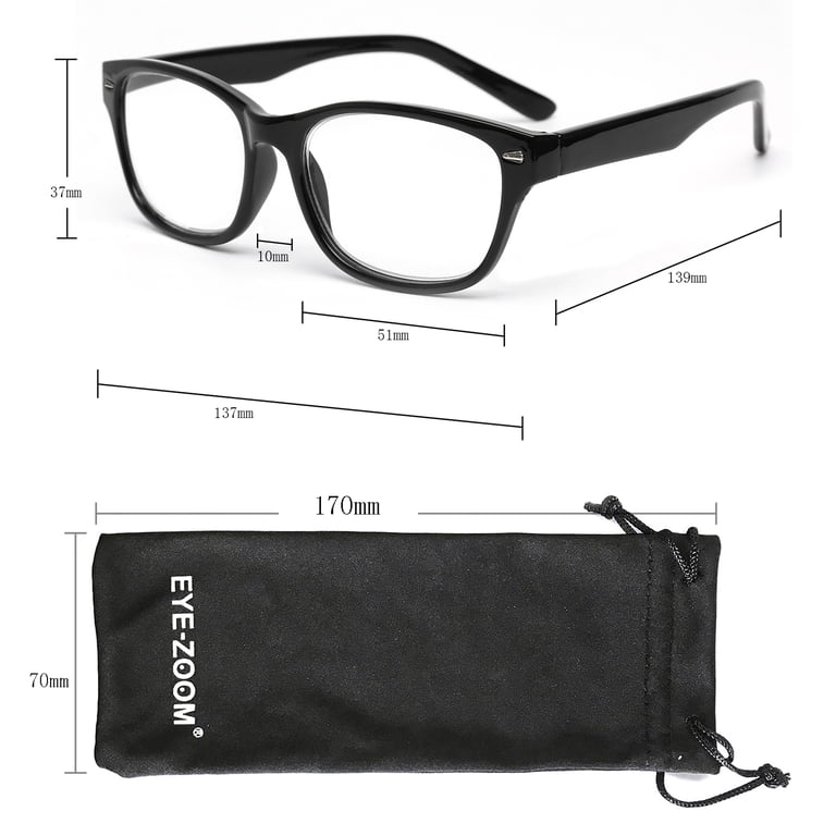 EYE ZOOM 3 Pack Retro Readers Plastic Vintage Style Reading  display picture 1