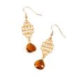 thumbnail image 2 of Howard's Faceted Colorado Glass Bead Filigree Drop Dangle Earrings for Women, 2 of 3