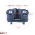 thumbnail image 1 of Nylon 2 Row Cams Cleat Bearing Rope Clamp for Pilates Equipment Marine Kayak new, 1 of 10