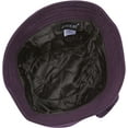 thumbnail image 3 of Sakkas Womens Wool Blend Foldable Cloche Bucket Hat with Flower Accent - Dark Purple - One Size, 3 of 3