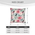 Bingfone Roses and Butterflies Linen Throw Pillow Covers Cushion Case