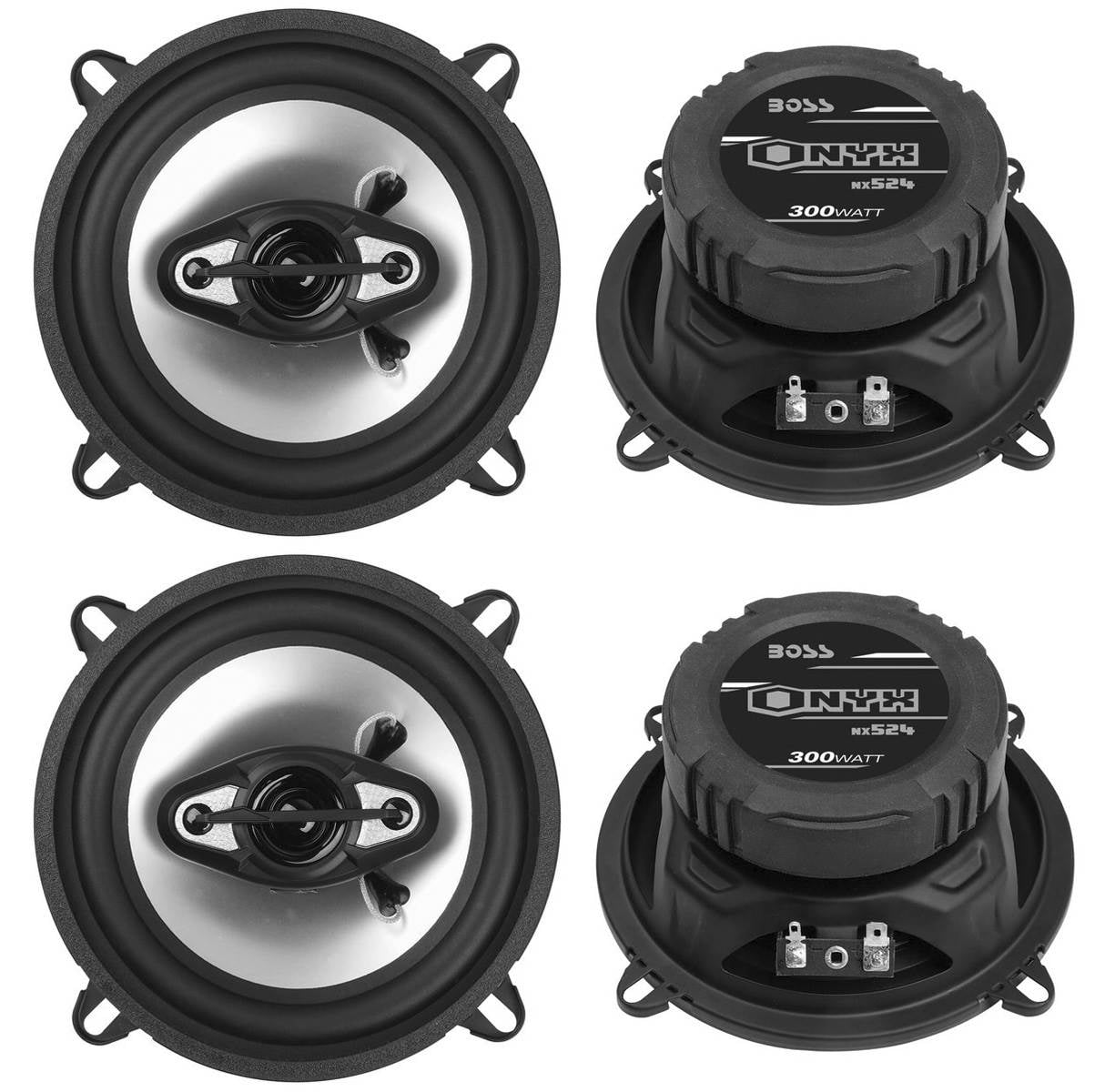 BOSS NX524 5.25" 600W 4Way Car Audio Coaxial Speakers Stereo Black 4
