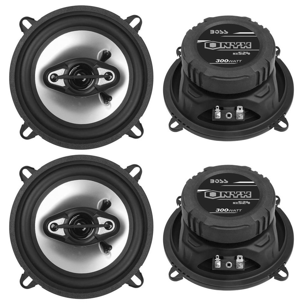 BOSS NX524 5.25" 600W 4Way Car Audio Coaxial Speakers Stereo Black 4