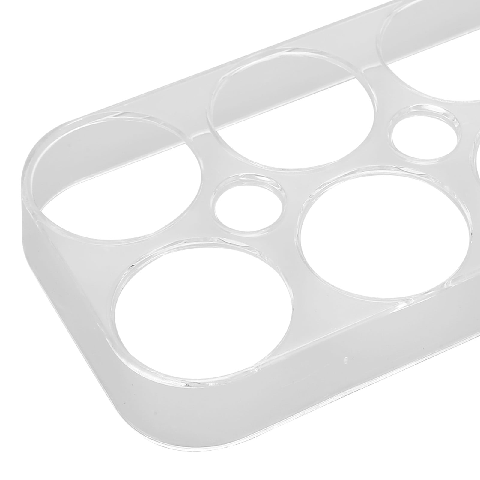 Refrigerator Egg Tray, Transparent Egg Holder Durable Plastic Independent Slots Practical 2pcs 8 Grids  For Cabinet