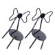 thumbnail image 1 of Miniature Chair Model for Decor Crafted with Realistic Detail and Proportion in Black Metal 2 Pieces, 1 of 4