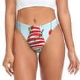 thumbnail image 1 of Fotbe Funny Christmas Gnome Tanga Sin Costuras para Mujer con Estampado – Panties Invisibles, Transpirables y Cómodos para Uso Diario-4X-Large, 1 of 6