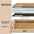 thumbnail image 4 of Exclusivo Mezcla Orthopedic Pet Bed for Large Dogs, 42"X28" Waterproof L Shaped Sofa Dog Bed, Brown, 4 of 9