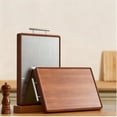 thumbnail image 3 of Wood Cutting Board 40X26X2Cm Stainless Steel Double Sided Cutting Board for Kitchen Use, 3 of 6