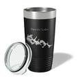 thumbnail image 2 of Devils Lake Map Tumbler Travel Mug Insulated Laser Engraved Coffee Cup North Dakota 20 oz Black, 2 of 5