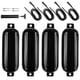 thumbnail image 5 of 4 piezas de boyas protectoras para barcos marinos de 11 x 40 cm, parachoques para atraque con cuerda negra, 5 of 8