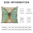thumbnail image 5 of PHYHOO Throw Pillow Cover Decor Background Blue Butterfly Word Pillowcase Decorative Car Bed Sofa Cushion Cover White, 5 of 5