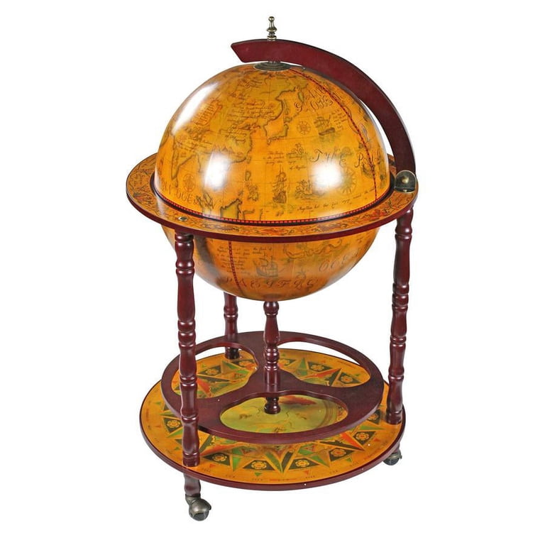 Vintage Wood Wine Table Stand: Design Toscano 16th-Century Italian